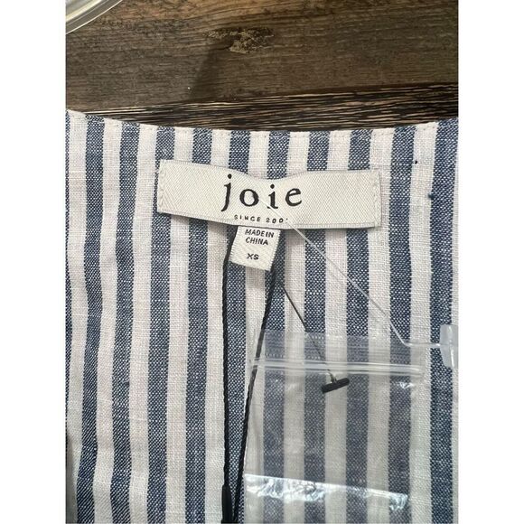 Joie NWT Anjelica Striped Linen Smock Dress sz XS - Picture 4 of 6